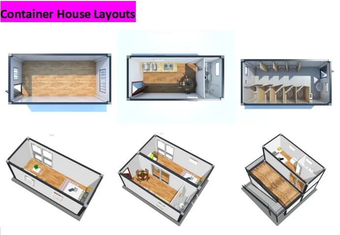 Flexible ISO Certified Movable CH-E Container House with Low Price