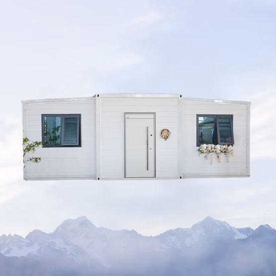 Casas de contenedores Casa prefabricada de contenedores de 20 pies con inodoro Casa prefabricada de contenedores de pernos para oficina Contenedor pequeño Casa modular modular portátil prefabricada